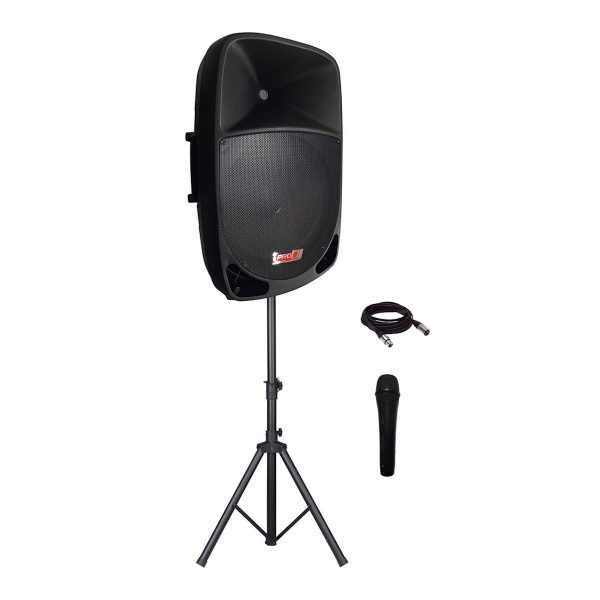 Pro dj PSA-15A SYS Cabina Activa base Micrófono 200W 15Pg