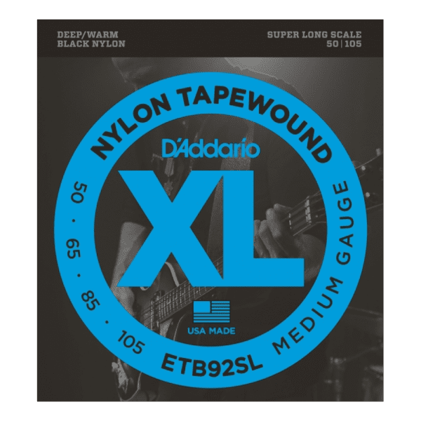 D'Addario ETB92SL Encordado Bajo Electrico Liso 5C