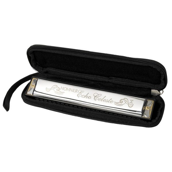 Armonica Hohner AREC Echo Celeste Plateado