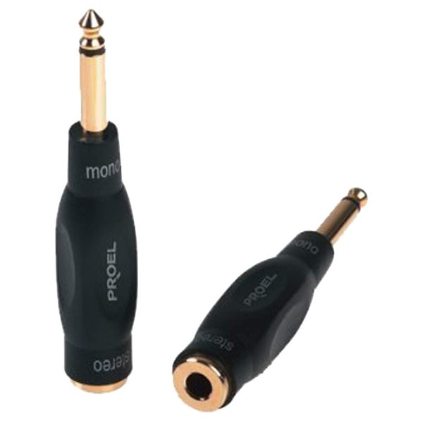 Proel DHPA150 Adaptador Jack 6 3 Mm Plug Mono 6 3 Mm