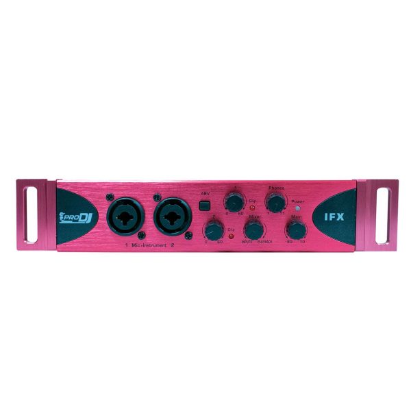 Interfaz Pro dj IFX Audio MIDI Interfaz Interface 2Canales