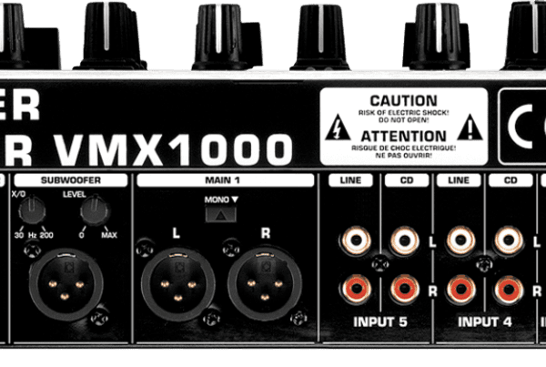 Consola Behringer VMX1000USB Mezclador audio Dj   7Ch