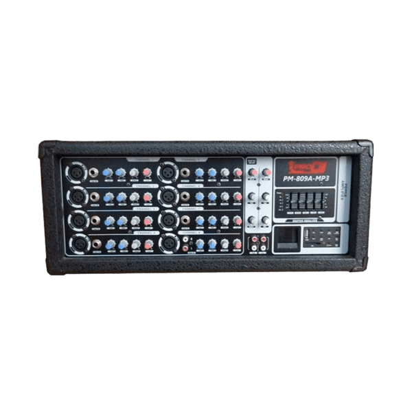 Consola Pro Dj PM809AMP3 mezclador audio Activa   8Ch