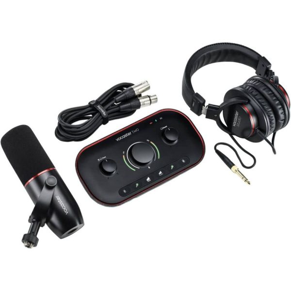 Interfaz Focusrite Vocaster Two Studio podcast y creadores
