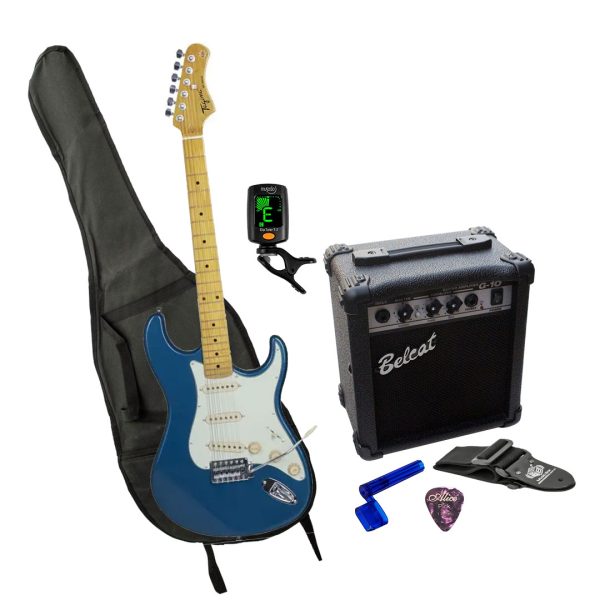 Guitarra Tagima TG-530 LPB L/MG Amplificador + Afinador + Estuche