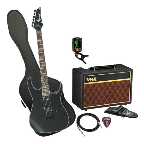 Guitarra Ibanez RG421EX-BKF Ampli Vox Estuche semiduro accesor