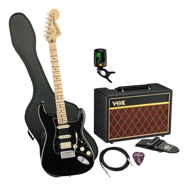 Guitarra Fender PERF STRAT HSS Ampli Vox Estuche semiduro accesor