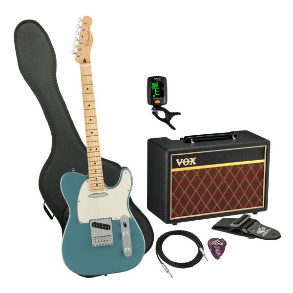 Guitarra Fender PLAYER TELE Ampli Vox Estuche semiduro accesor