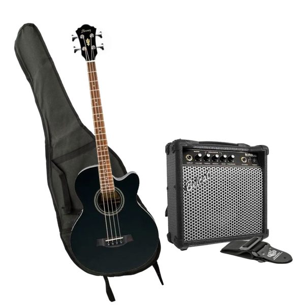Bajo Ibanez AEB8EB Amplificador estuche Cable correa