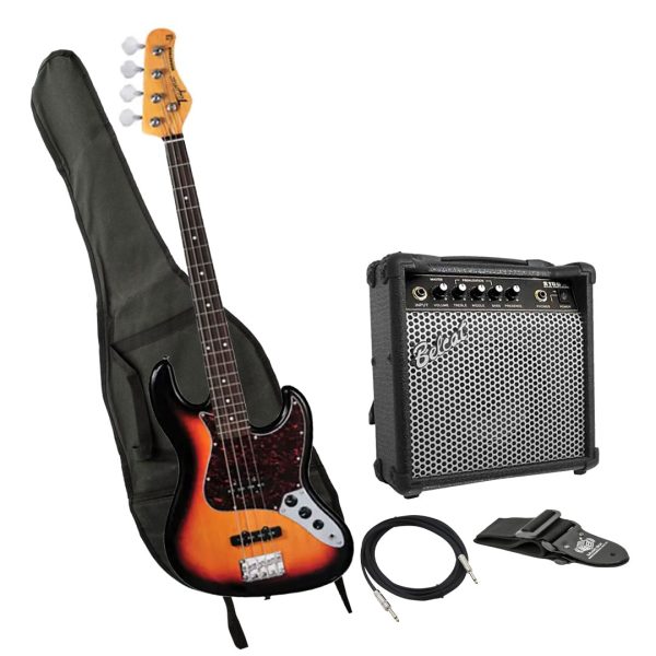 Bajo Tagima TW-73 SB D/TT Amplificador estuche Cable correa