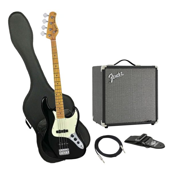 Bajo Tagima TW-73 BK L/MG Ampli Fender Estuche rigido y más
