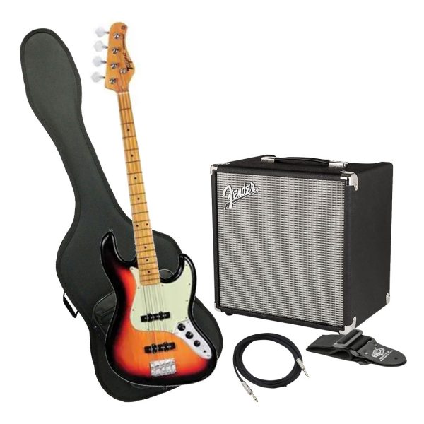 Bajo Tagima TW-73 SB L/MG Ampli Fender Estuche rigido y más