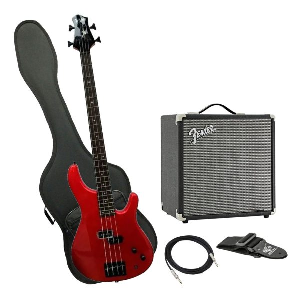Bajo Tagima XB-21 4 MDO D Ampli Fender Estuche rigido y más