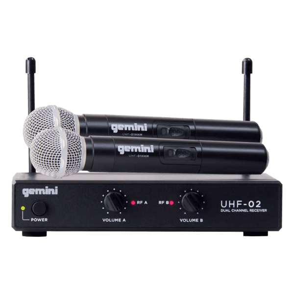 Gemini UHF-02M-S12 Micrófonos De mano doble Inalámbrico