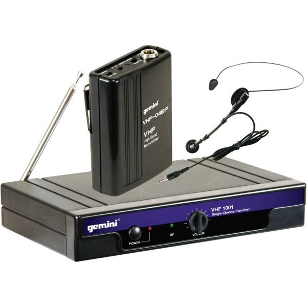 Gemini VHF1001HLC2 Micrófono Diadema Inalámbrico