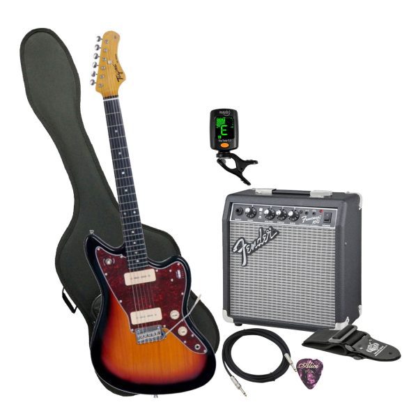 Guitarra Tagima TW-61 SB D/TT Ampli Fender Estuche semiduro