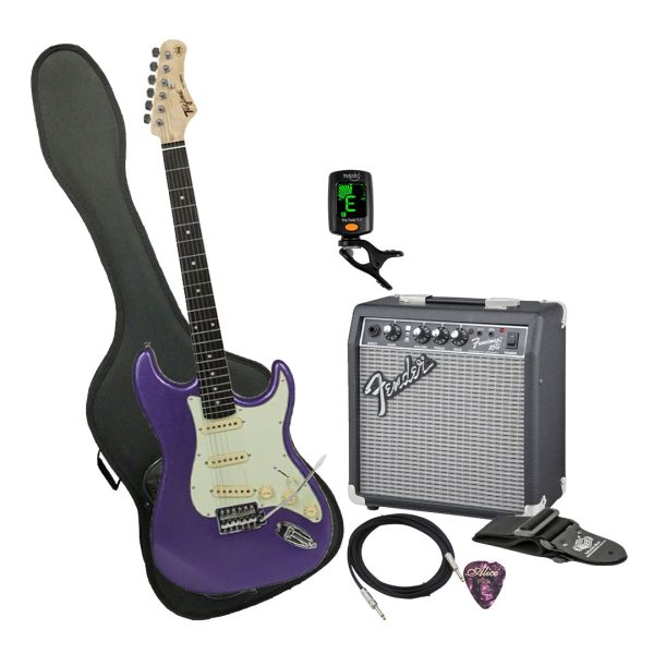 Guitarra Tagima TG-500MPPD/MG Ampli Fender Estuche semiduro