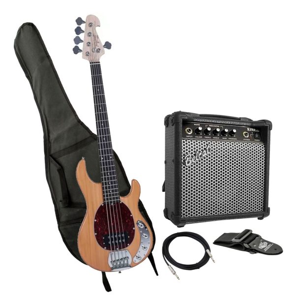 Bajo Tagima TBM-5 NT D/TT Amplificador estuche Cable correa