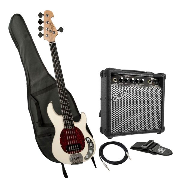 Bajo Tagima TBM-5 OWH D/TT Amplificador estuche Cable correa