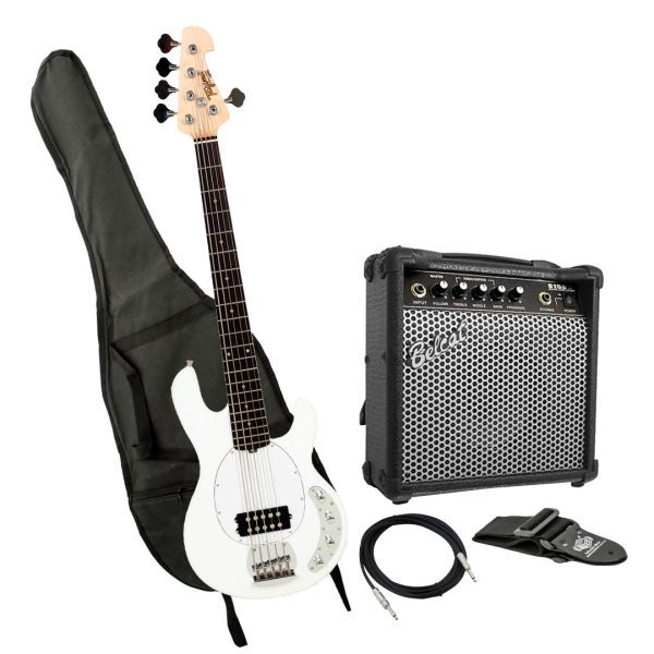 Bajo Tagima TBM-5 OWH D/WH Amplificador estuche Cable correa