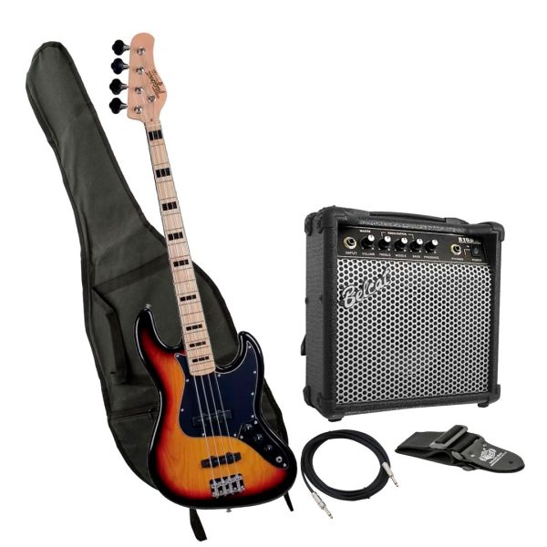 Bajo Tagima TJB-4 SB L Amplificador estuche Cable correa