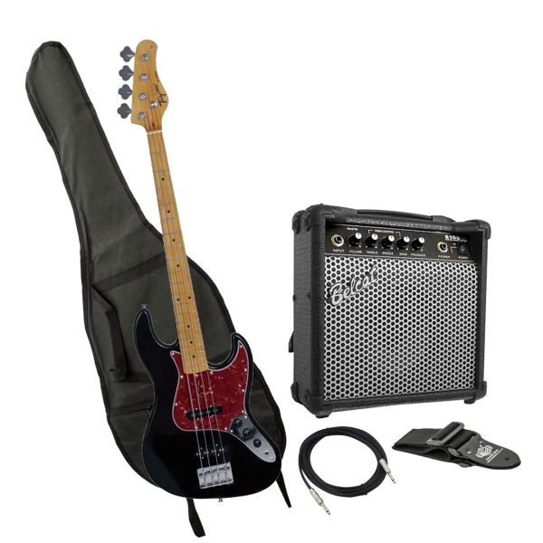 Bajo Tagima TW-73 BK L/TT Amplificador estuche Cable correa