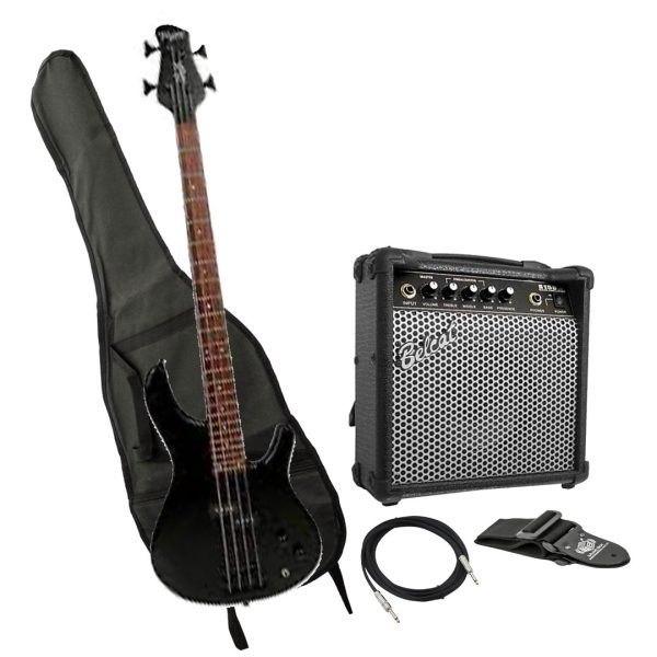 Bajo Tagima XB-21 4 BK D Amplificador estuche Cable correa