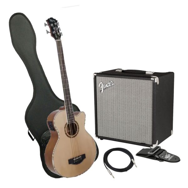 Bajo Tagima TAB 500 MAHOHANY Ampli Fender Estuche rigido y más