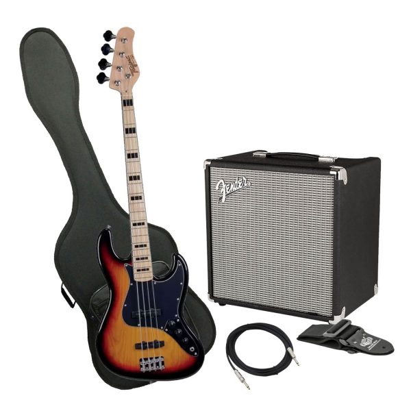 Bajo Tagima TJB-4 SB L Ampli Fender Estuche rigido y más