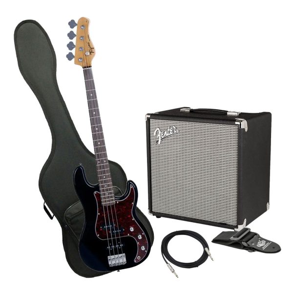 Bajo Tagima TW-65 BK D/TT Ampli Fender Estuche rigido y más