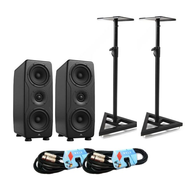 Ik Multimedia ILOUD PRECISION MTM Monitores Bases cables Proel