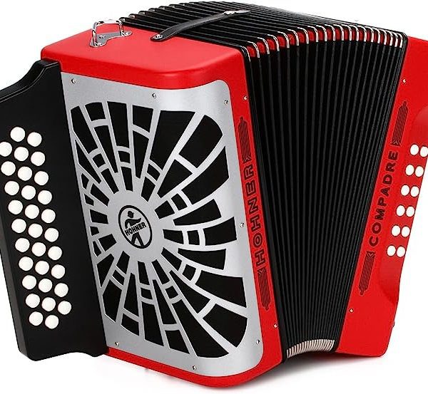 Hohner A49041 Acordeon Rey Vallenato Rojo Adg