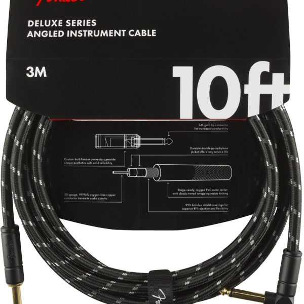 Cable Fender DELUXE 3MT ANG OR De Linea