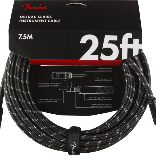 Cable Fender DELUXE 7.5MT De Linea Negra