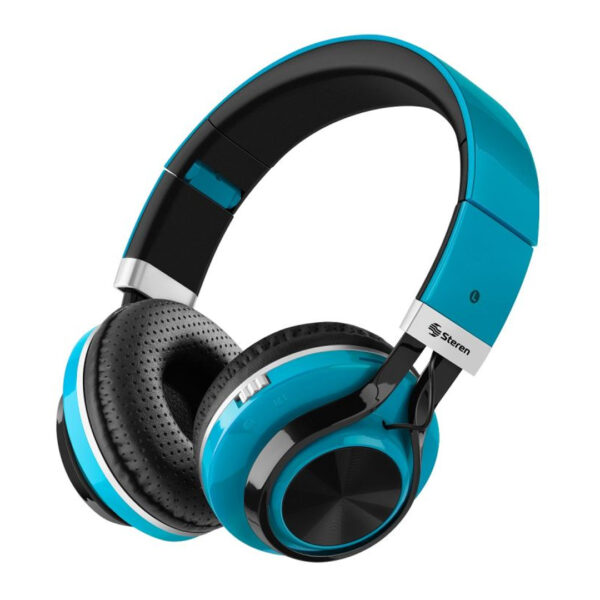 Steren AUD-7600 BT-MP3 Audifono Azul