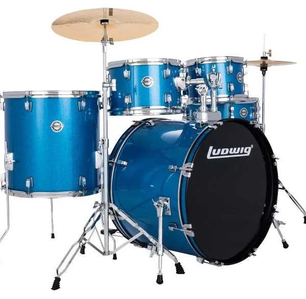 Bateria Ludwig ACCENT Azul Spark 5Piezas