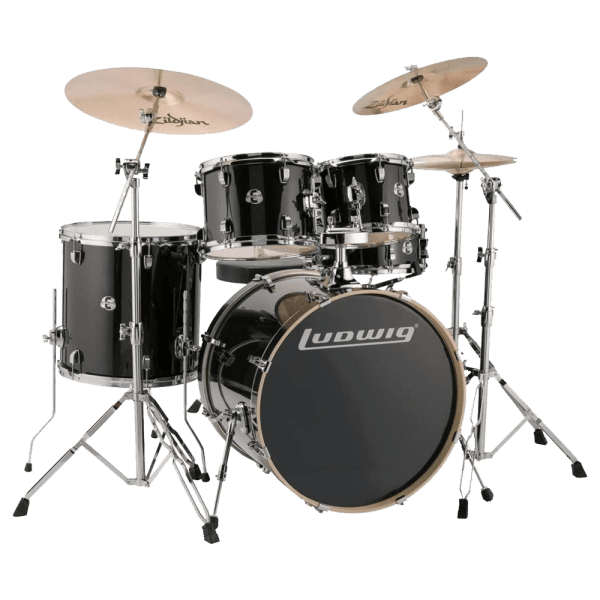 Bateria Ludwig ELEMENT Negra 5Piezas