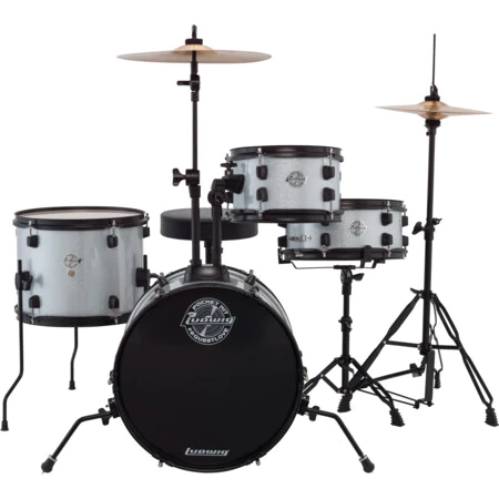Bateria Ludwig POCKET KIT Blanco 4Piezas