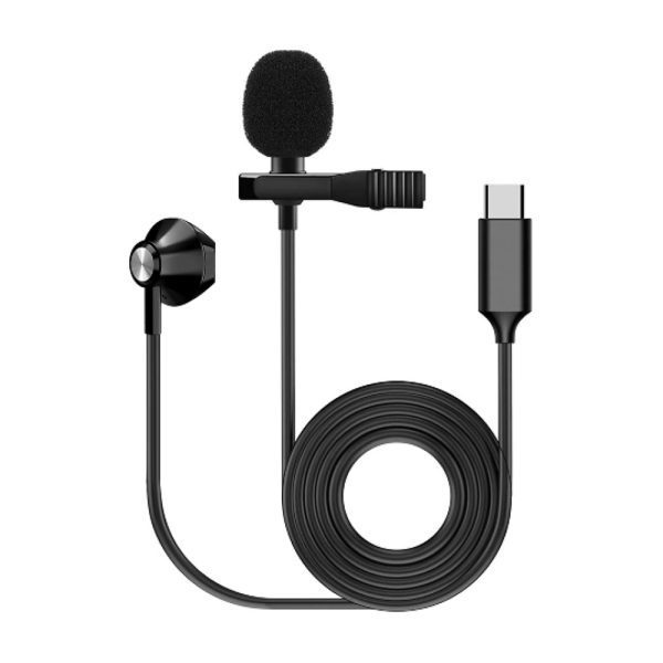 Fzone KM-05 Microfono Solapa Y Audifono Usb Tipo C