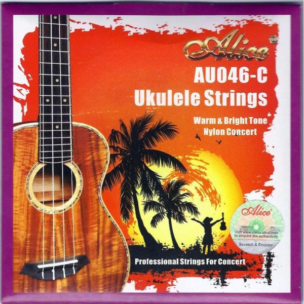 Encordado Alice AU046-C-BP Ukulele Concierto Set 500 Unid