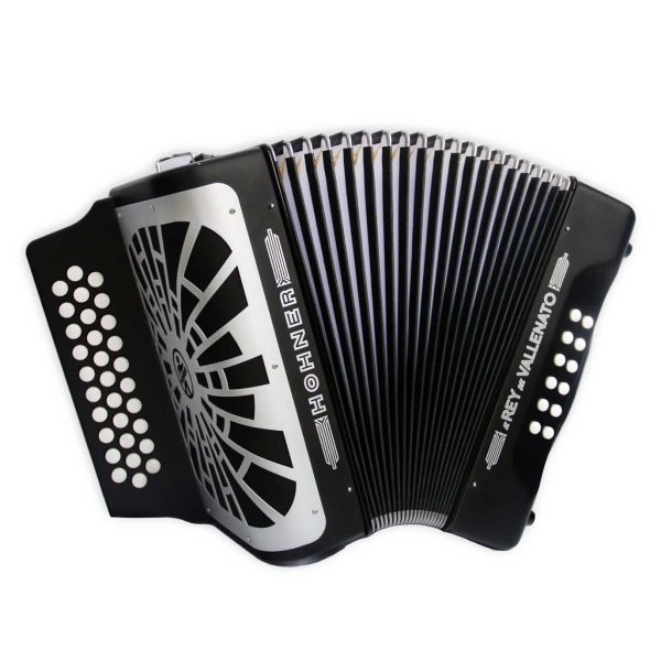 Hohner A4562 Acordeon Rey Vallenato Negro ADG