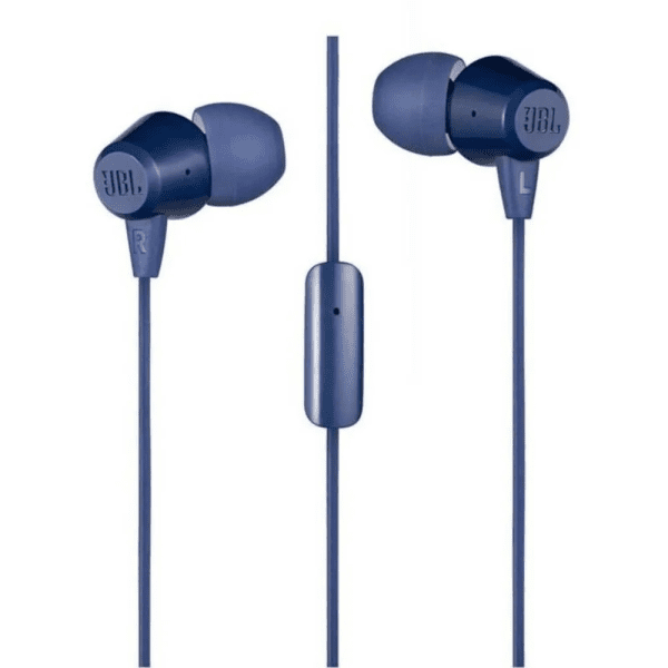 Jbl C50HI BLU Audifonos in ear ultralivianos micrófono Azul