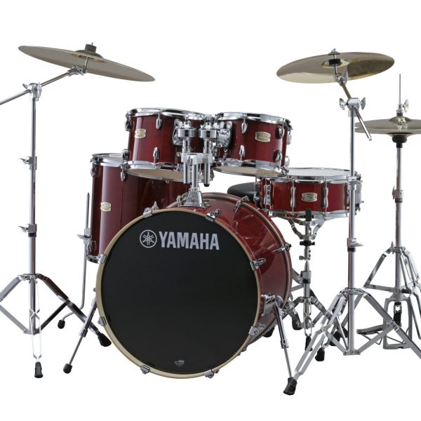 Yamaha SBP2F5 CR Bateria Stage Custom Hardware no Plati/silla Rojo