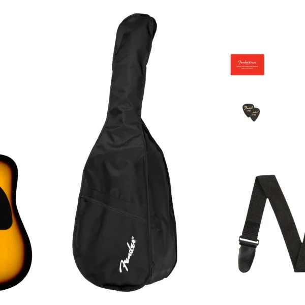 Combo Fender FA115 Guitarra Acustica Folk Sunburst