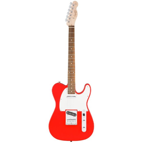Squier MOD0370200570 Guitarra Elec Aff Tele Laur Rojo