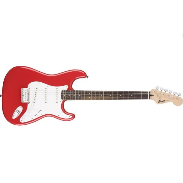 Squier MOD0371001540 Guitarra Elec Bullet Strat Rojo