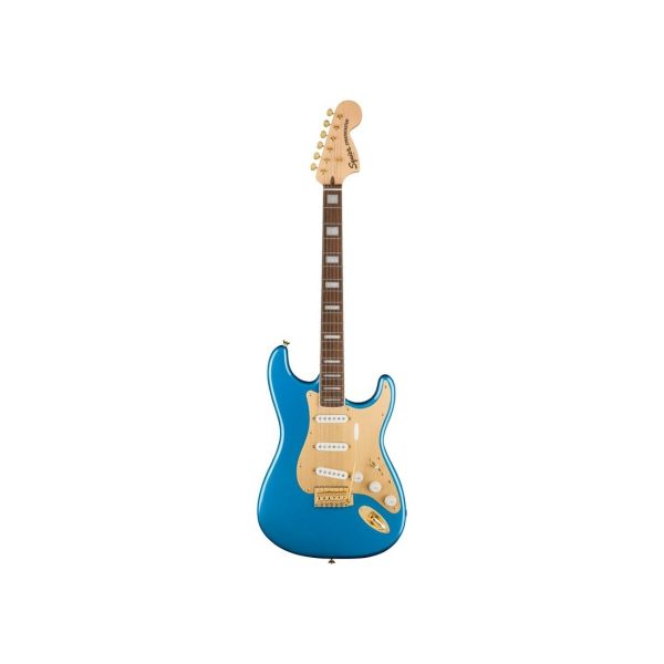 Guitarra Squier MOD0379410502 Elec 40Th Strat Gold Azul