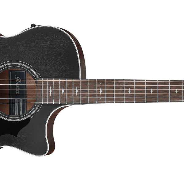 Guitarra Ibanez AE140-WKH Electroacustica Weathered Black Open Pore