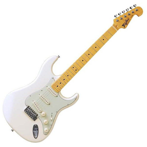 Guitarra Tagima TG-530 OWH L/AWH eléctrica Blanco Olímpico golpeador blanco