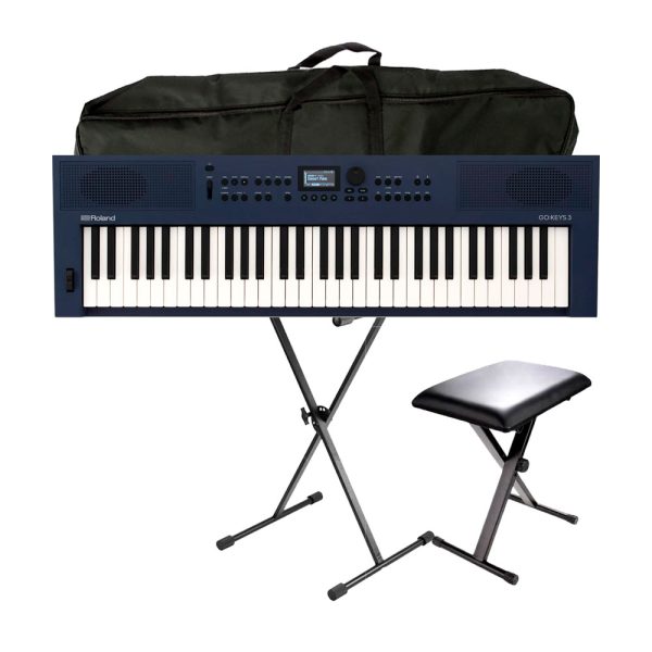 Combo Roland GOKEYS3-MU Piano + Silla, base y estuche